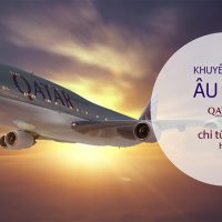 Khuyến mãi lớn đi Châu Âu và Anh giá chỉ từ 210 USD hàng không Qatar
